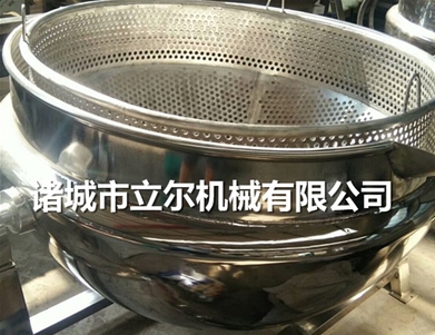 帶內筐出料燃氣加熱夾層鍋